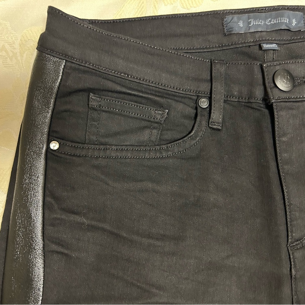 Juicy Couture Skinny Jean with Leather Insert